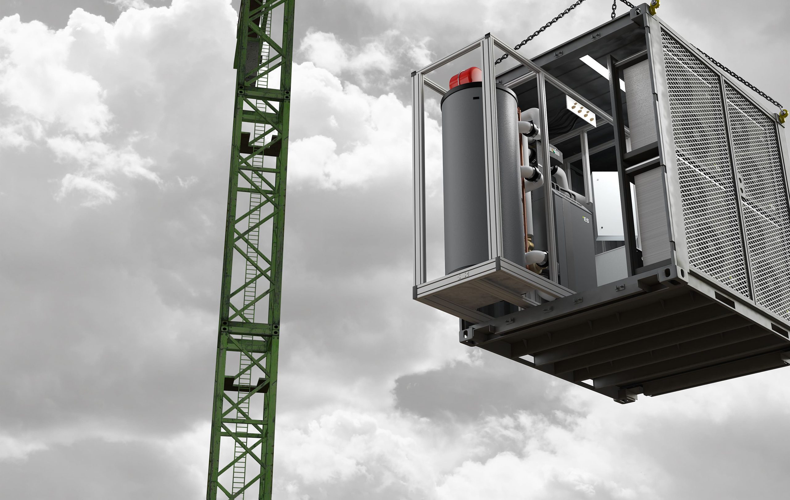 ES HeatBox crane lift